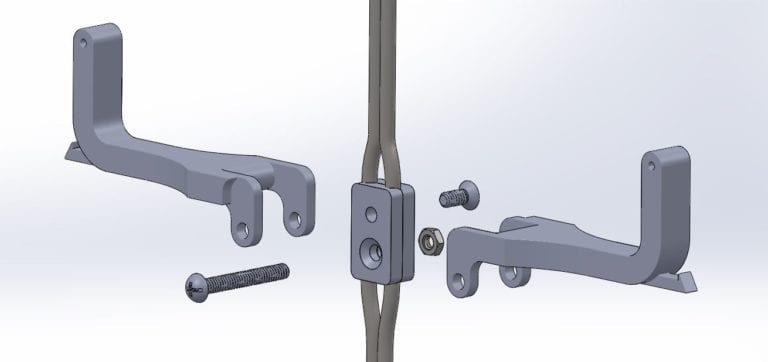 Exploded View of Single-Hinged Trigger Mechanism