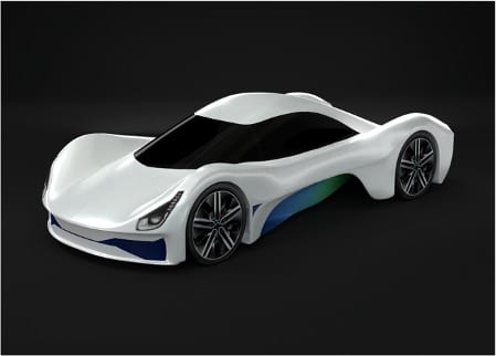 3D rendering of the Endurance Car by PROVE Lab