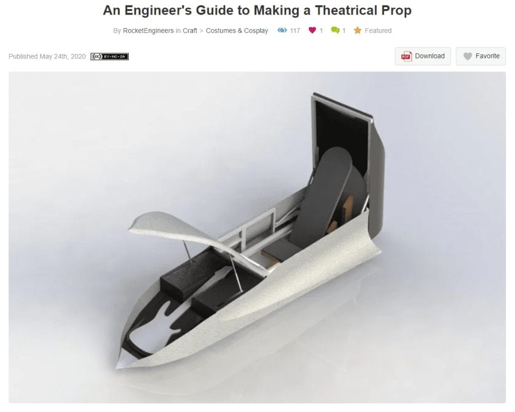 Our Instructables guide, "An Engineer's Guide to Making a Theatrical Prop."