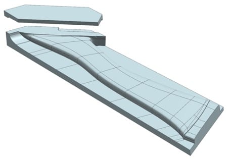 CAD for a front duct mold