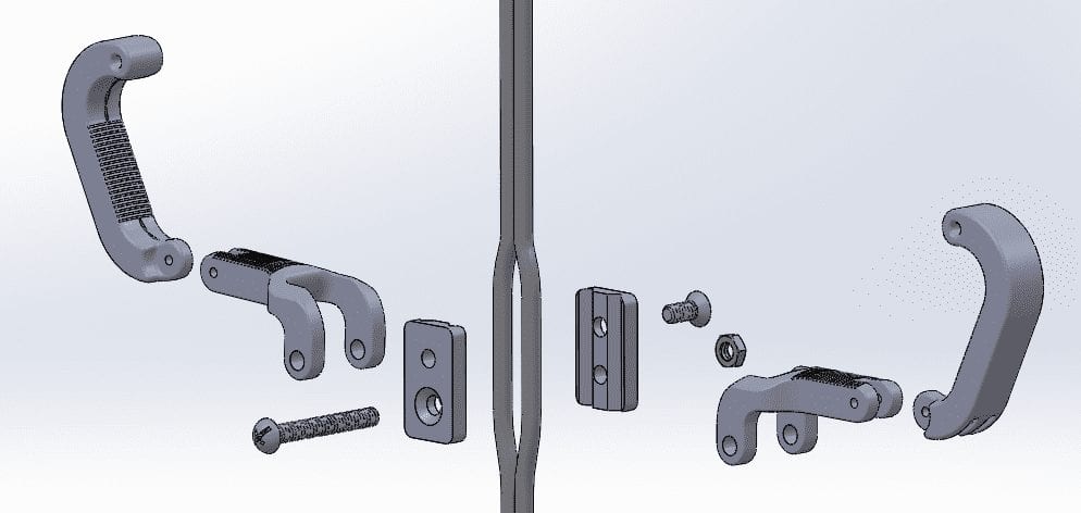 Exploded View of Double Hinged-Trigger Assembly