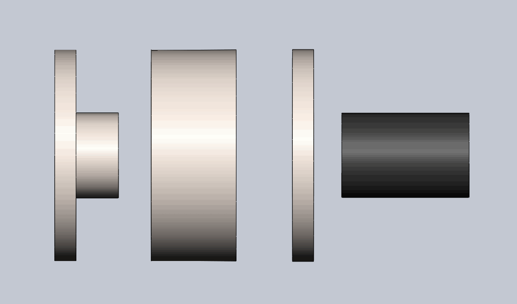 Exploded view of solenoid.