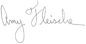 Amy Fleischer signature in script